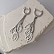 Сережки-підвіски з срібла  ISA0155-E/12 №4