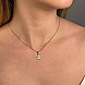 Підвіска Зірка з червоного золота з фіанітами та алмазною гранню  P-899-P/01/1 №4