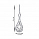 Серьги из серебра с фианитами 2E12577-E/12/1 №2