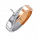 Обручка з комбінованого золота з діамантами 1026/1.25 №3