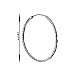 Серьги-кольца из серебра SE00627-E/12 №2
