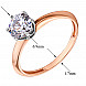 Каблучка з червоного золота з фіанітом s zirconia КД4136 Sw №2