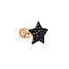 One earring made of red gold with cubic zirconia 21805-0/01/1/526 №2