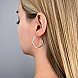 Серьги-кольца из серебра OF032-0014-E/12 №3