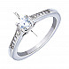 Кольцо из серебра с фианитами 2R16842-R/12/1 №3
