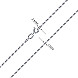 Ланцюг з срібла  34609-L/12 №3