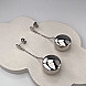 Серьги из серебра OFAXD000108-E/12 №4