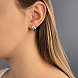 Серьги из красного золота с фианитами 22844/01/1/315 №3