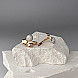 Сережки із червоного золота з фіанітами та родием 23778/01/1/13 №5