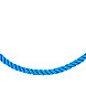Браслет из серебра с текстилем SGrit2mm Blue BR №2