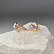 Сережки з комбінованого золота  23735/01/1 №5