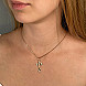 Хрест з червоного золота 30962е №5