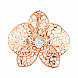 Підвіска-шпилька з червоного золота з фіанітом 32221/01/1/3